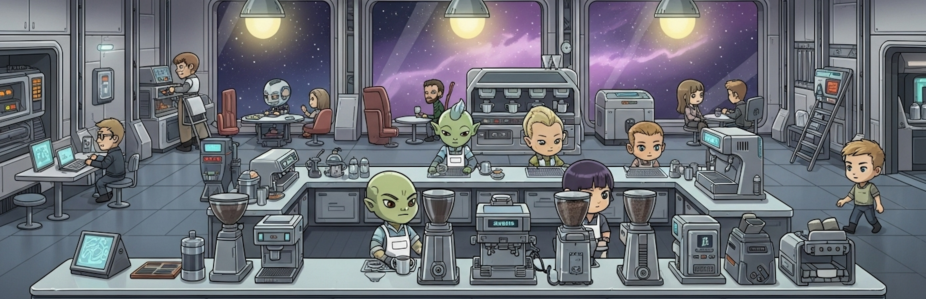 Starbrew Station — manage your interstellar café