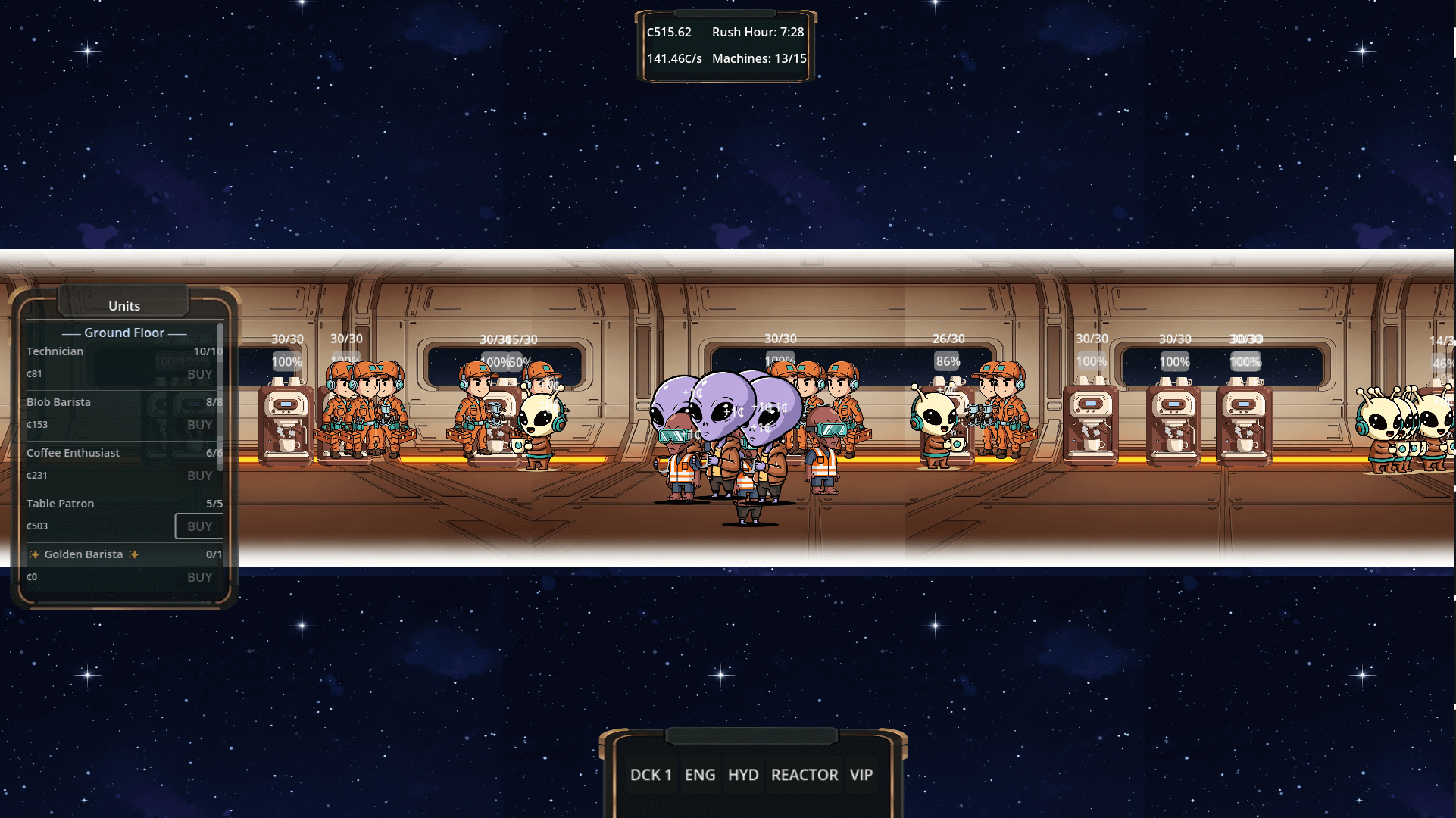 Screenshot of Starbrew Station gameplay