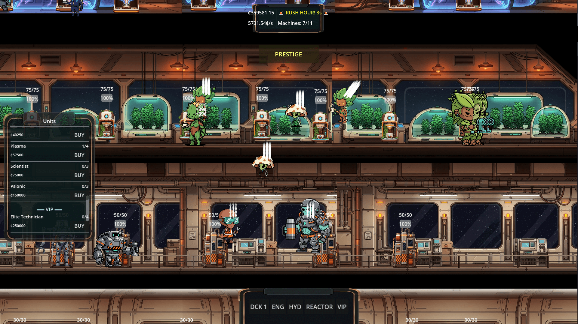 Screenshot of station customization