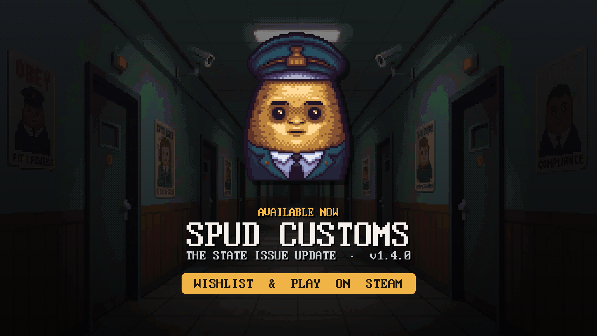 Spud Customs — potato kingdom border patrol game banner