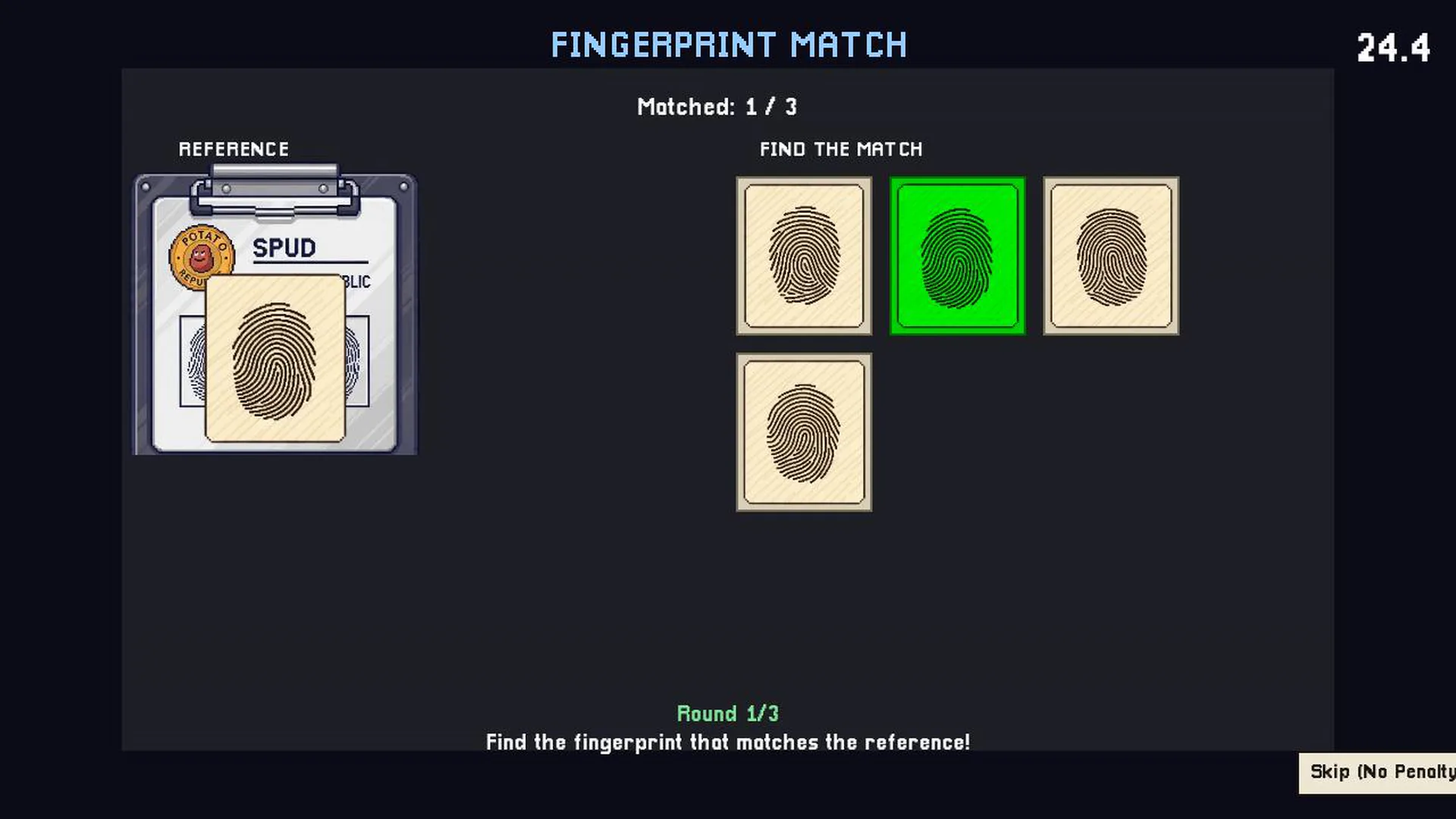 Spud Customs gameplay screenshot