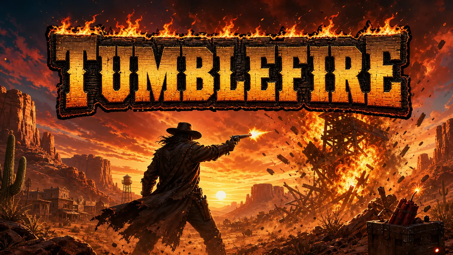 Tumblefire — wild west roguelike shooter banner
